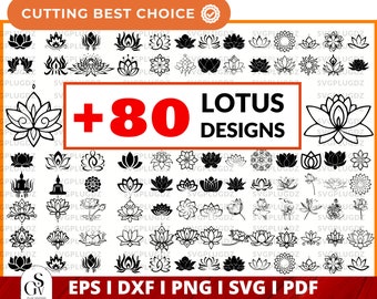 Lotus Blume SVG, Lotus Svg, Lotus Silhouette, Zentangle Lotus Svg, Lotus Clipart, Meditation Clipart, Hinduismus Svg, Mandala Lotus svg png