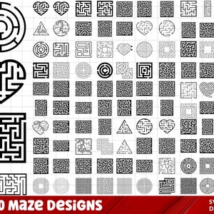 Labyrinth SVG Bundle, Maze png Bundle, Labyrinth Clipart, Maze Svg files for cricut, Labyrinth Vector, Labyrinth monogram, Maze Puzzle