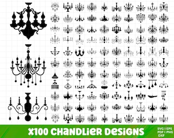 SVG, lustre PNG Bundle, clipart lustre, lustre SVG coupe fichiers pour Cricut, svg décoratif, svg mariage, svg princesse