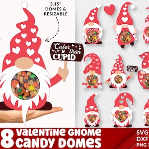 Valentinstag Süßigkeiten Halter, Ornament Geschenk SVG, Wichtel Candy Dome Svg, Candy Dome svg, Party Favor, Stocking Stuffer, Papier Ornament.