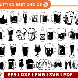 BEER SVG BUNDLE, Beer Clipart Bundle, Beer Cheers Svg, Beer Svg, Celebrate Svg, Cheers Svg, Beer Mugs Svg, Drinking Svg, Beer Svg for Cricut