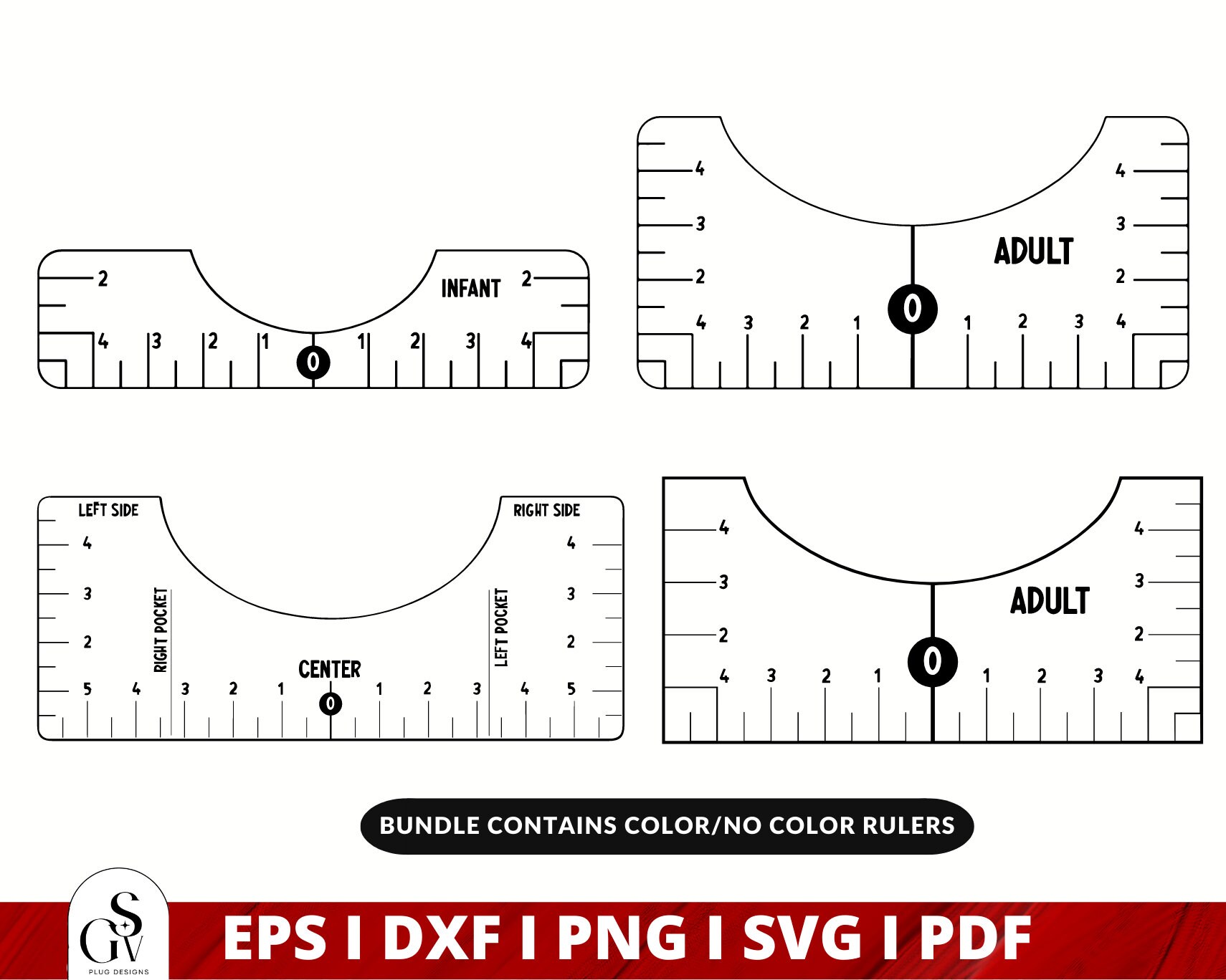 T-shirt Ruler, Alignment Tool, Shirt Placement Guide, Printable PDF, Placement Ruler, Alignment Guide, Shirt Placement, Digital Download - View #8