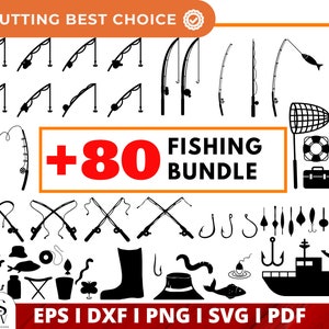 Fishing Rod Svg, Fishing Pole Svg, Png, Fishing Flag Svg, Fishing Pole Cricut&Silhouette Fishing Rod CutFile, Clipart, Vector, Fisherman Svg