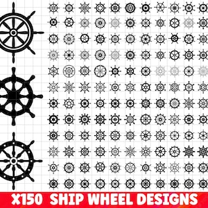 Ships Wheel SVG Bundle, Ships Wheel PNG Bundle, Ships Wheel Clipart, Ships Wheel SVG Cut Files Cricut, Nautical Svg, Captains Wheel Svg.