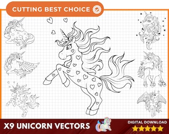 Unicorn face svg, Cute Unicorn svg, little unicorn svg, unicorn birthday svg, unicorn vector,  unicorn clipart, Cut Files, Cricut.