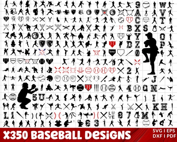 BASEBALL SVG Bundle, BASEBALL Svg Cut Files, Baseball Clipart, Baseball Silhouette, Softball Svg, Baseball Bat Svg, Baseball Stitches Svg.