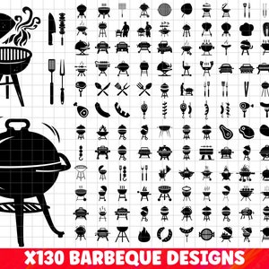 Paquete SVG de barbacoa, paquete PNG de barbacoa, imágenes prediseñadas de barbacoa, archivos de corte de barbacoa para Cricut, barbacoa svg, parrilla svg, cocina svg, comida svg