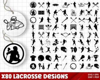 Lacrosse SVG-paket, Lacrosse PNG-paket, Lacrosse Clipart, Lacrosse-klippfiler för Cricut, Lacrosse-silhuett SVG, Lacrosse-klubbsvg
