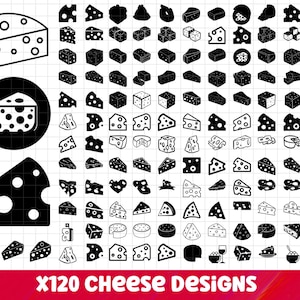 Cheese SVG Bundle, Cheese PNG Bundle, Cheese Clipart, Cheese Wedge Slice SVG Cut Files, Cheese Outline Silhouette Svg, Cheese Vector.