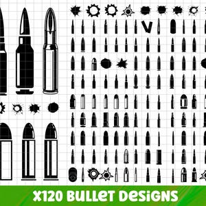 Bullet SVG Bundle , Bullet PNG Bundle, Bullet Clip Art, Bullet Cut Files For Cricut, Cartridge Svg,  Bullet Holes Bullet Bundle download