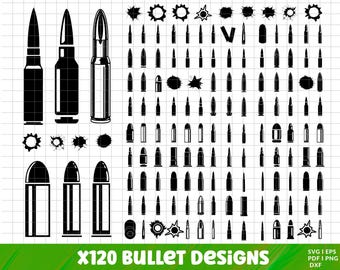 Bullet SVG Bundle , Bullet PNG Bundle, Bullet Clip Art, Bullet Cut Files For Cricut, Cartridge Svg,  Bullet Holes Bullet Bundle download