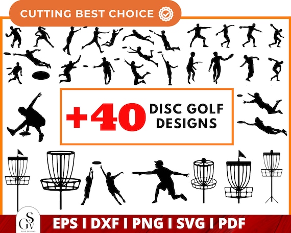 Disc Golf Svg Disc Golf Vector Clipart Golfer Svg Frisbee - Etsy