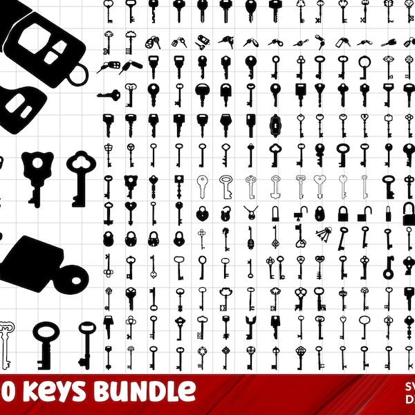 Key Svg Bundle, Key Png Bundle, Magic Key svg, Vintage Key svg, Lock svg Cut Files For Cricut, Key lock Svg, Key Cut files, Lock And Key SVG