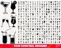 Cocktail SVG Bundle, Cocktail PNG Bundle, Cocktail Clipart, Cocktail SVG Cut Files Cricut, Shot Glass Svg, Drink Svg, Alcohol Svg.