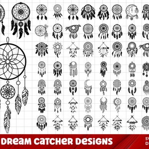 Dreamcatcher SVG Bundle, Dreamcatcher PNG Bundle, Dreamcatcher Clipart, Boho Svg, Indian svg, Native American Svg, Boho Svg, Feathers Svg.
