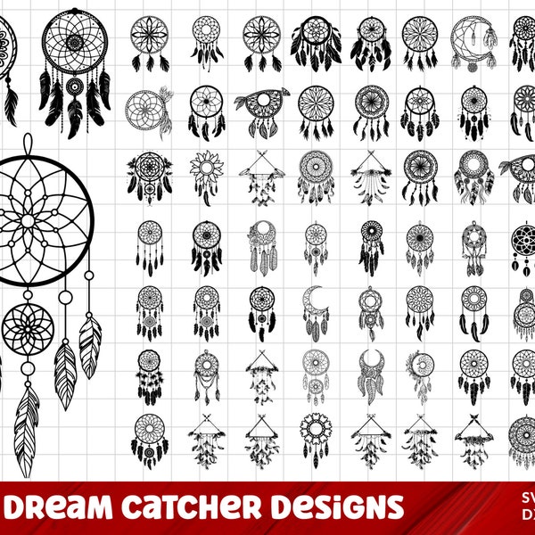 Pakiet Dreamcatcher SVG, pakiet Dreamcatcher PNG, Dreamcatcher clipart, Boho SVG, Indian SVG, Native American SVG, Boho SVG, pióra SVG.