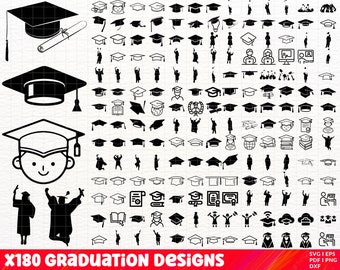 Graduation SVG Bundle, Graduation PNG Bundle, Graduation Clipart, Graduation SVG Cut Files for Cricut, Student Svg, Proud Graduate 2024