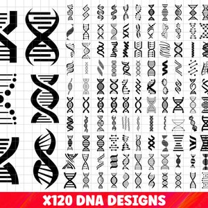 Dna SVG Bundle, Dna PNG Bundle, Dna Clipart, Dna SVG Cut Files for Cricut, Gene svg, Molecule svg, Science svg, Dna Silhouette, Dna Vector