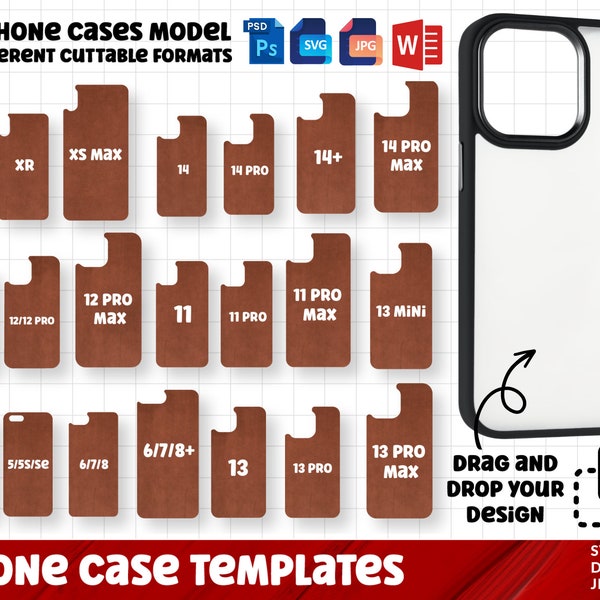 Phone Case Template Pack Svg, Phone Sublimation Template, Cricut Vector Bundle, Sublimation Template for Phone Cases, Clipart Plotter