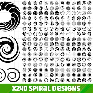 Spirale SVG-Bundle, Spirale PNG-Bundle, Spirale ClipArt, Spirale-Dateien für Cricut, Hypnotic Spirale svg, Swirl svg, Swirl Cut Files für Cricut