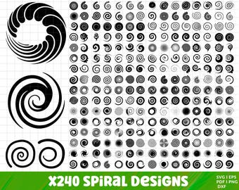 Spiral SVG Bundle , Spiral PNG Bundle, Spiral Clip Art, Spiral Files For Cricut, Hypnotic Spiral Svg, Swirl Svg, Swirl Cut Files For Cricut