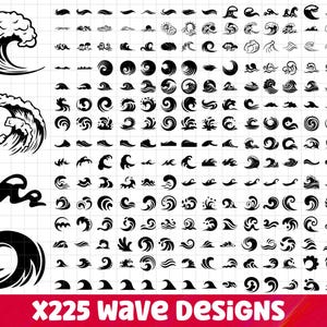 Wave SVG Bundle, Wave PNG Bundle, Wave Clip Art, Wave Cut Files For Cricut, Wave Vector, Wave Cricut, Ocean Waves svg, Summer svg, Ocean svg