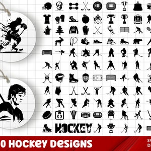 Eishockey SVG Bundle, Eishockey PNG Bundle, Eishockey Clipart, Eishockey geschnittene Dateien für Cricut, Eishockey Silhouette SVG, Stick, Mama, Puck, Skate