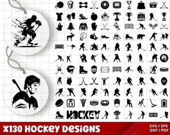 Hockey SVG Bundle, Hockey PNG Bundle, Hockey Clipart , Ice Hockey Cut Files for Cricut, Hockey Silhouette SVG, Stick, Mom, Puck, Skate