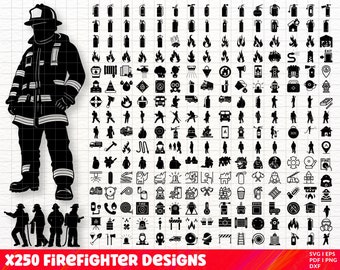 Feuerwehrmann SVG-Bundle, Feuerwehrmann PNG-Bundle, Feuerwehrmann Clipart, Feuerwehrmann SVG-Schnittdateien Cricut, Feuerwehr geschnitten Dateien, Feuerwehr LKW svg