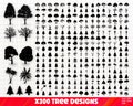 Tree SVG Bundle, Tree PNG Bundle, Tree Clipart, Tree Cut Files for Cricut, Tree silhouette, Forest svg, Landscape Svg, Palm tree Svg.