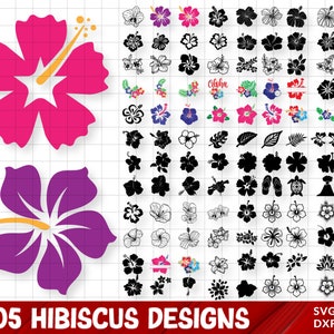 Hibiscus svg, tropical flower svg, hawaiian flower svg, Flowers svg, flower svg, Hawaii svg, Cut file for cricut and silhouette