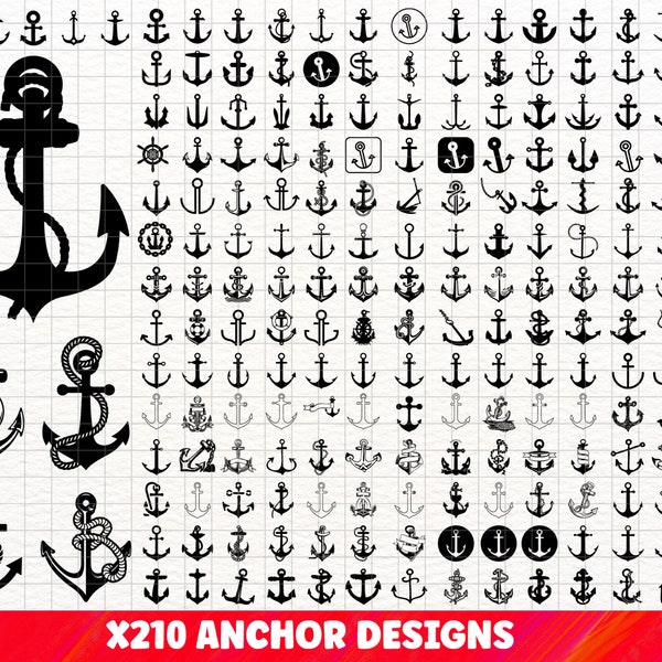 Anchor SVG Bundle, Anchor PNG Bundle, Anchor Clipart, Anchor SVG Cut Files Cricut, Anchor Rope Svg, Wheel Svg, Boat Anchor Svg, Boat svg