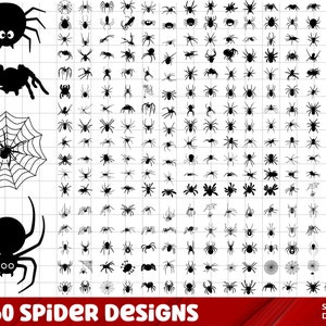 Spider SVG Bundel, Spider PNG Bundel, Spider Clipart, Spider SVG Cut Files, bugs Svg, Halloween Spider svg, Halloween Svg Files voor Cricut.