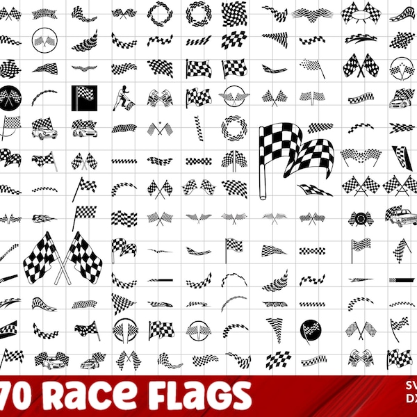 Race Flag SVG Bundle, Race Flag PNG Bundle, Race Flag Clipart, Race Flag SVG Cut Files for Cricut, Flag Svg, Racing Flag Svg.