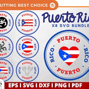 Puerto Rico Bundle Svg, Taino Svg, Puerto Rico Svg, Garita Svg, Puerto Rico Flag Svg, Coqui Svg, Clipart, Silhouette, Cricut, Commercial Use