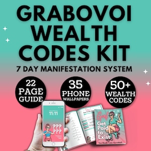 Grabovoi Wealth Codes Kit: 7-Day Manifestation System (Digital Download)