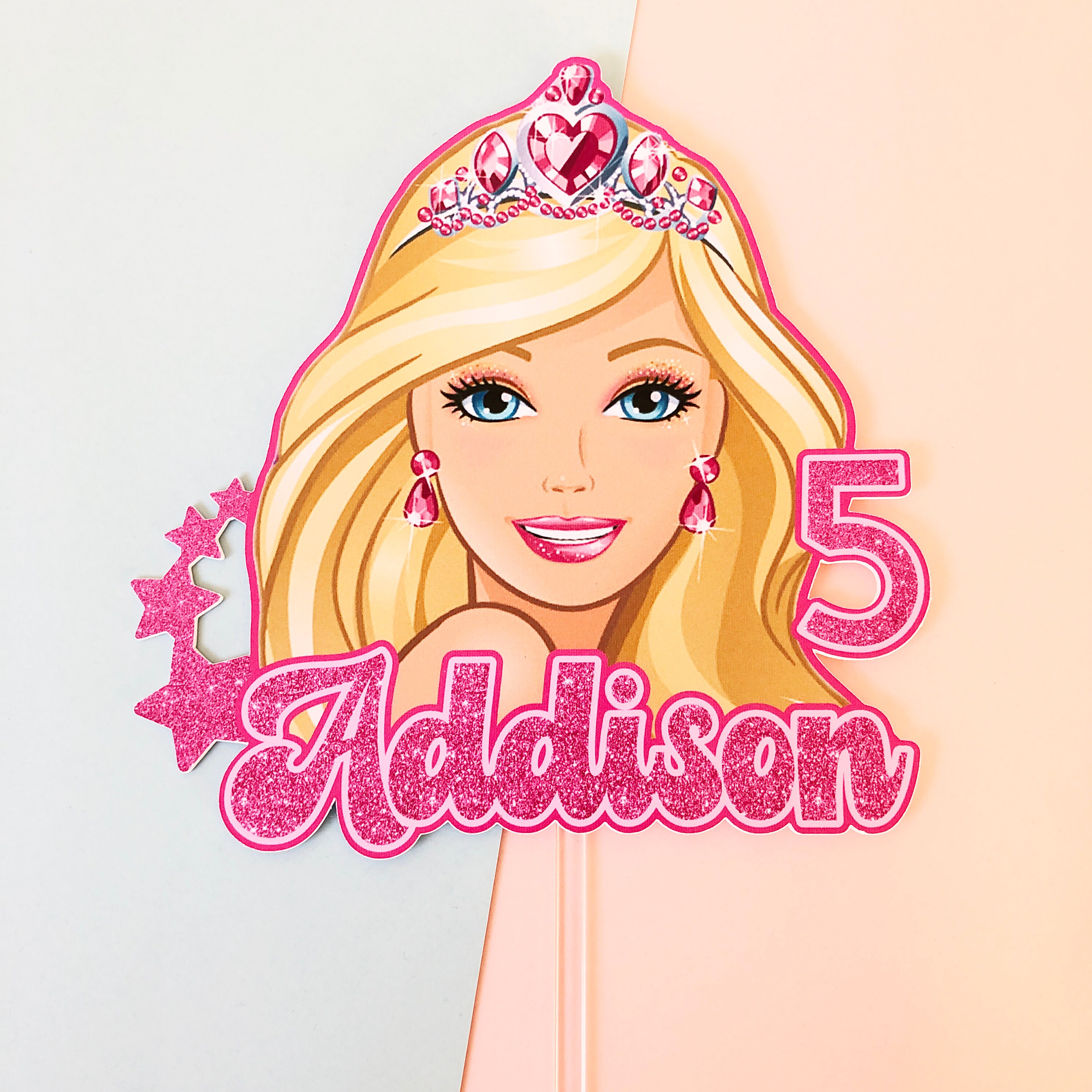 Princess Cake Topper Doll Cake Topper Cake Topper Smash Etsy
