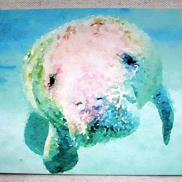 Manatee Art - Etsy
