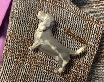 Basset Hound Brooch / Lapel / Stick Pin in your choice of over 140 colors