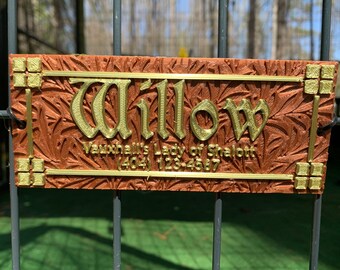 Picture of Kennel Dog Crate Name Plate Paws With HEARTS Pet Tag Doghouse - Etsy
