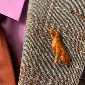 Irish Setter Lapel Pin/Stick Pin in over 140 colors image 1