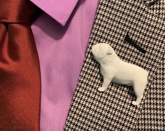 Bulldog Brooch / Lapel Pin / Stick Pin in your choice of over 140 colors