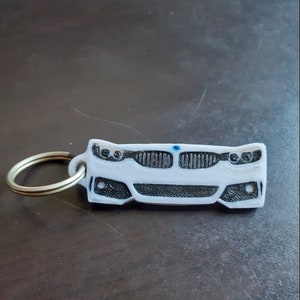 Pour BMW fibre de carbone voiture porte-clés chaîne couverture