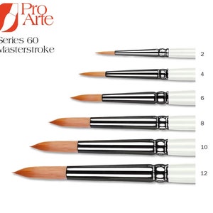 Pro Arte Masterstroke Series 60 runda profilborstar