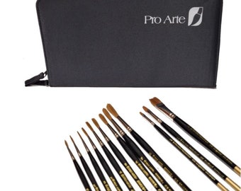 Pro Arte Deluxe Brush Starter Set - Pinceaux pour lettrage, fines rayures et liner