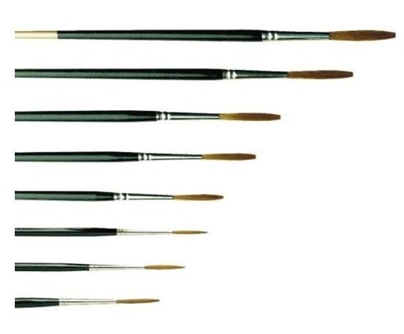 Pro Arte Series 10 Synthetic Chisel Writer 9 Pinsel Set - Beschriftung, Pinstriping und Linier Pinsel
