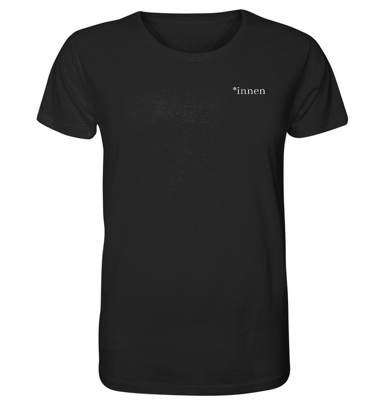 T-SHIRT innen Gendern Unisex 100% organische Bio Baumwolle nachhaltig und fair produziert minimalistisches Design Equality Bild 4