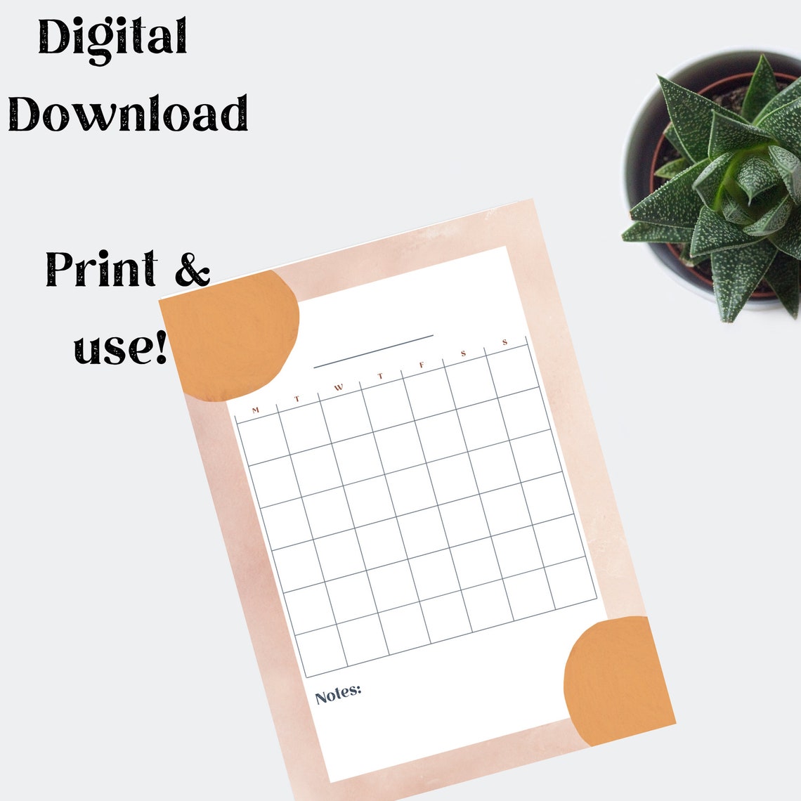 Daily Planner Printable, Monthly Planner Printable, Yearly Planner ...