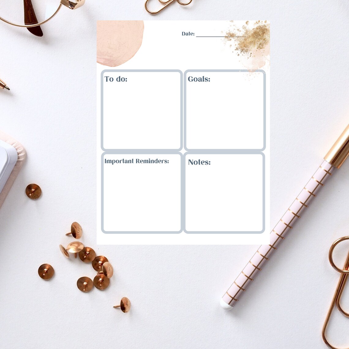 Daily Planner Printable, Monthly Planner Printable, Yearly Planner ...