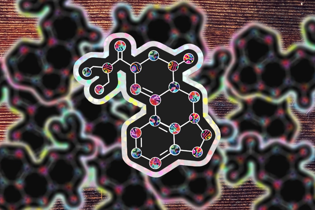 Holographic LSD Sticker Chemistry Structure Sticker Science Gift - Etsy